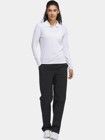 adidas W SLD LS P Langarm Polo weiß