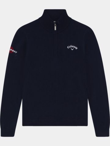 Callaway EMEA BOYS 1/4 Zip Strick Troyer navy