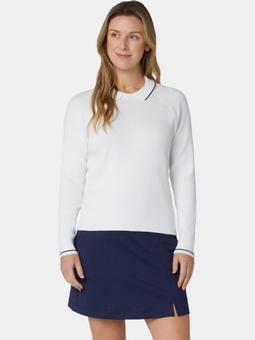 Callaway PULLOVER SWEATER WIT Strick Pullover weiß