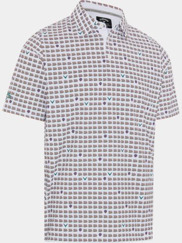 Callaway EMEA SS ONE PIMENTO Halbarm Polo weiß