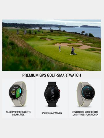 Garmin Approach® S72 GPS-Golfuhr (47 mm) grau